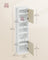 Wall-Mounted Bathroom Cabinet - Engineered Wood - Cloud White - Adjustable Shelves and Door Swing Direction
