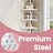 Bathroom Storage Rack - Metal - White - Adjustable 4-Tier Corner Shelf