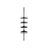 Adjustable Corner Bathroom Shelf - Telescopic 4-Tier Design - Metal - Black