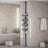 Corner Shower Shelf - Metal - Black - Adjustable 4-Tier Bathroom Organiser (85-305 cm)