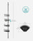 4-Tier Corner Shower Caddy - Ink Black - Rust-Resistant