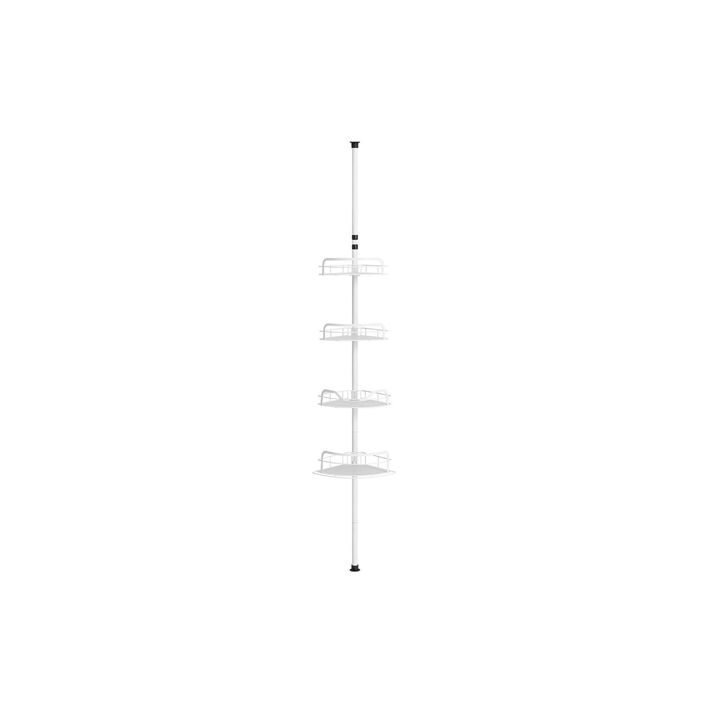 4-Tier Corner Shower Caddy - Cloud White - Rust-Resistant