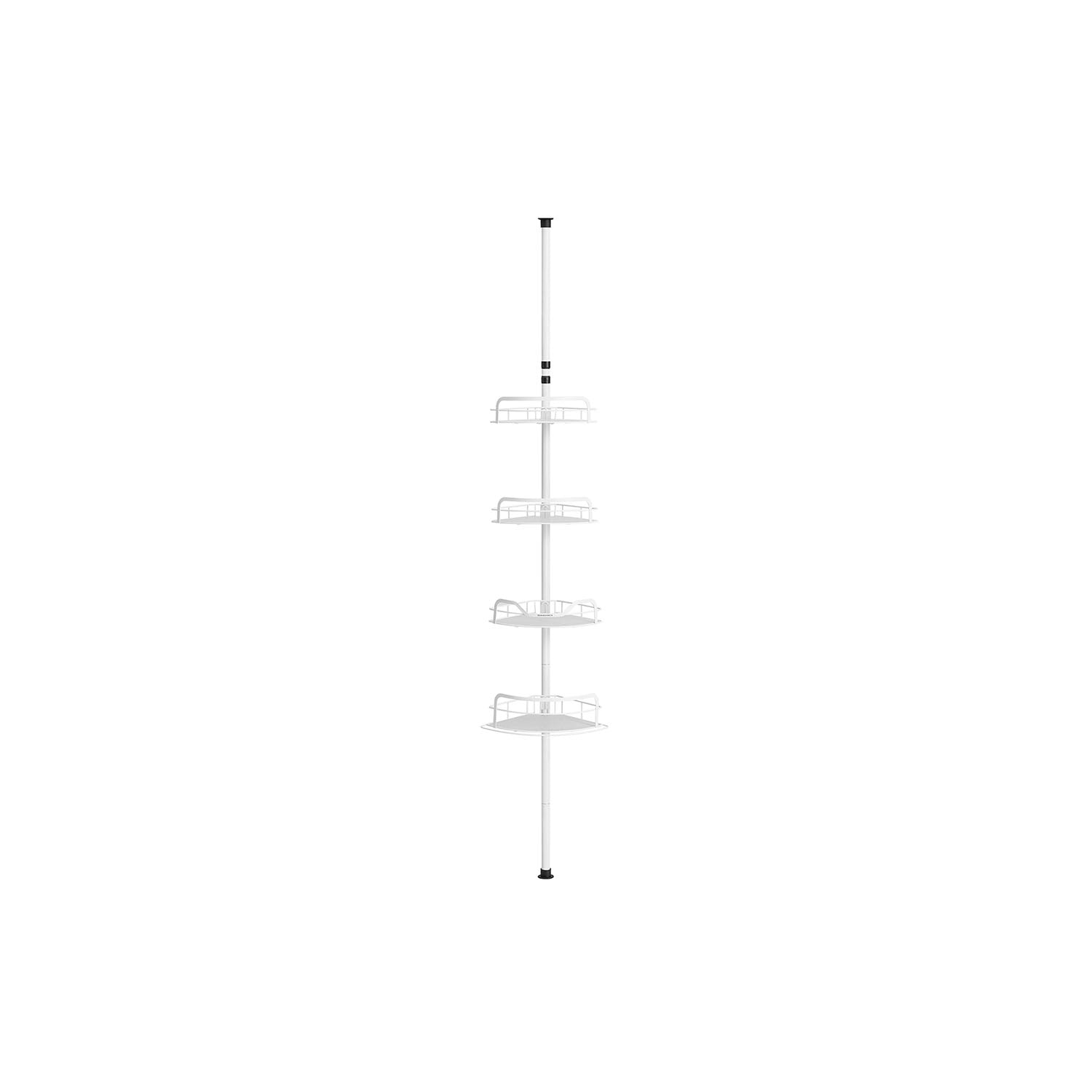 4-Tier Corner Shower Caddy - Cloud White - Rust-Resistant
