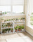 Adjustable Rack - Bamboo - White - 3-Tier Space-Saving Wall Shelf 60 x 15 x 54 cm
