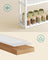 3-Tier Adjustable Bathroom Shelf - Bamboo - White