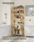 Bamboo Storage Shelf - Natural Beige - Six-Tier Multifunctional Unit