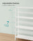 4-Tier Bamboo Storage Shelf - 26 x 60 x 100 cm - White - Bathroom