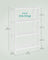4-Tier Bamboo Storage Shelf - 26 x 60 x 100 cm - White - Bathroom