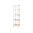 5-Tier Bathroom Shelf - Bamboo - Cloud White - Narrow Space Design