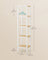 5-Tier Bathroom Shelf - Bamboo - Cloud White - Narrow Space Design