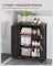 Bathroom Cabinet - Wood - Ink Black - Freestanding with Adjustable Shelves