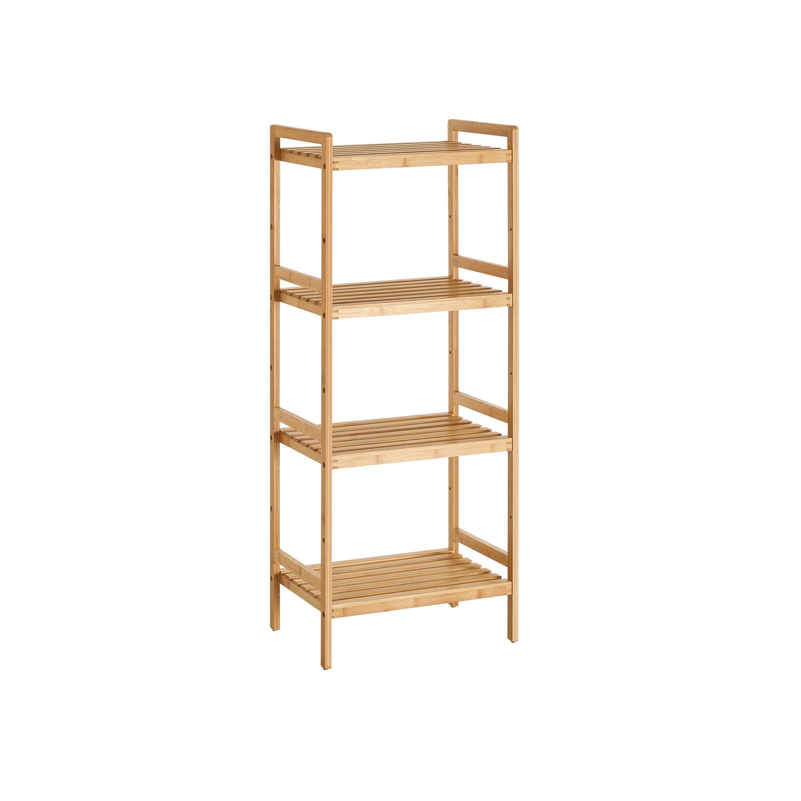 4-Tier Bamboo Shelving Unit - Bamboo - Natural