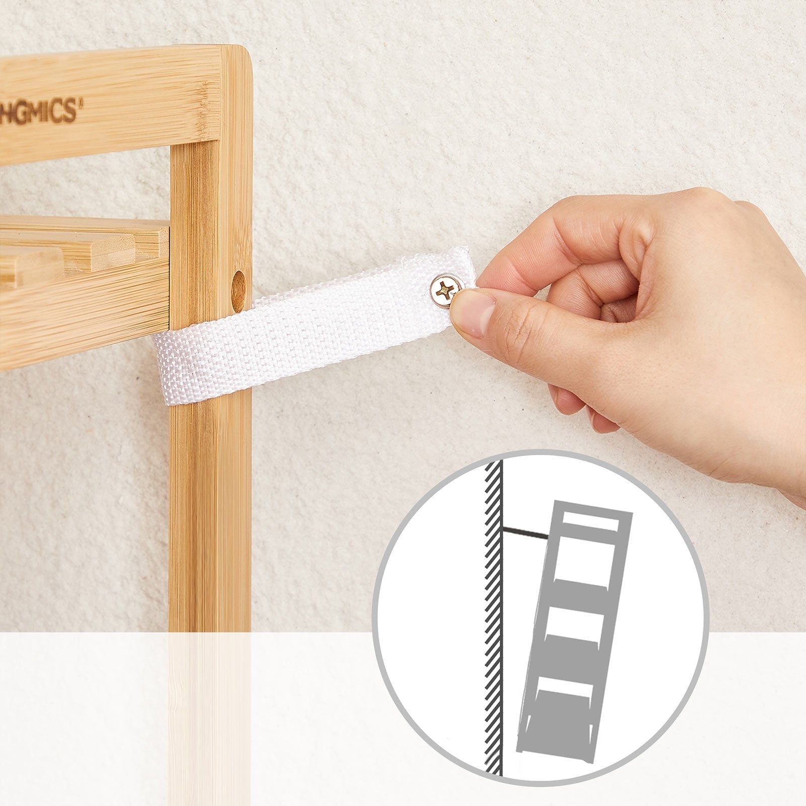 4-Tier Bamboo Shelving Unit - Bamboo - Natural