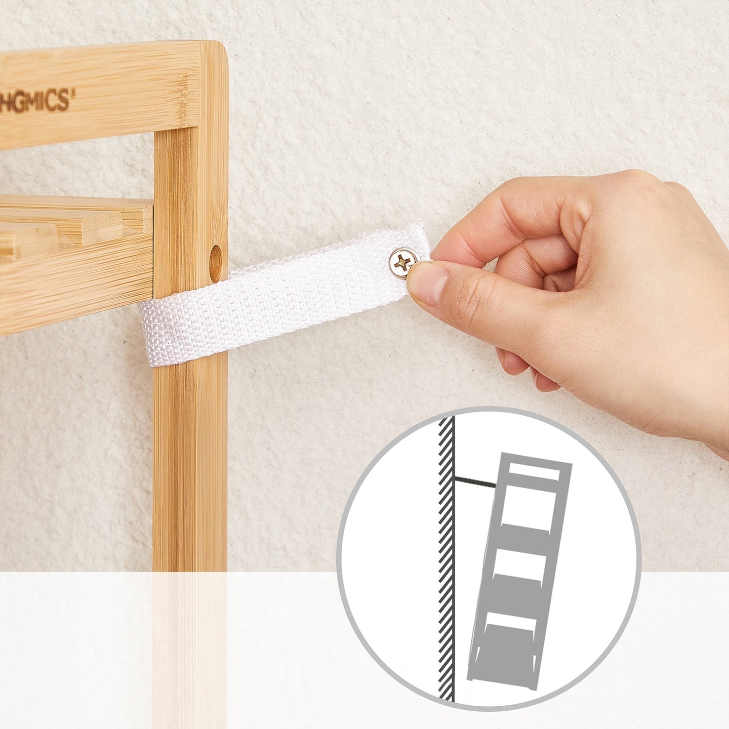 4-Tier Bamboo Shelving Unit - Bamboo - Natural