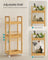 3-Tier Bathroom Trolley - Bamboo - Natural