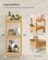 3-Tier Bathroom Trolley - Bamboo - Natural