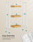 3-Tier Storage Trolley - Bamboo - White and Natural - Space-Saving on Wheels