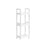 3-Tier Storage Trolley - Bamboo - White - Slim Design with Wheels