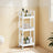 Bathroom Trolley - Bamboo - Natural - Space-Saving 3-Tier Design on Wheels
