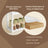 Bamboo Shelving Unit - Bamboo - White - Adjustable 3-Tier Design