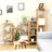 5-Tier Bamboo Shelf - Natural Finish - Versatile Standing Rack for Narrow Spaces