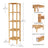 5-Tier Bamboo Shelf - Natural Finish - Versatile Standing Rack for Narrow Spaces