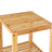 5-Tier Bamboo Shelf - Natural Finish - Versatile Standing Rack for Narrow Spaces