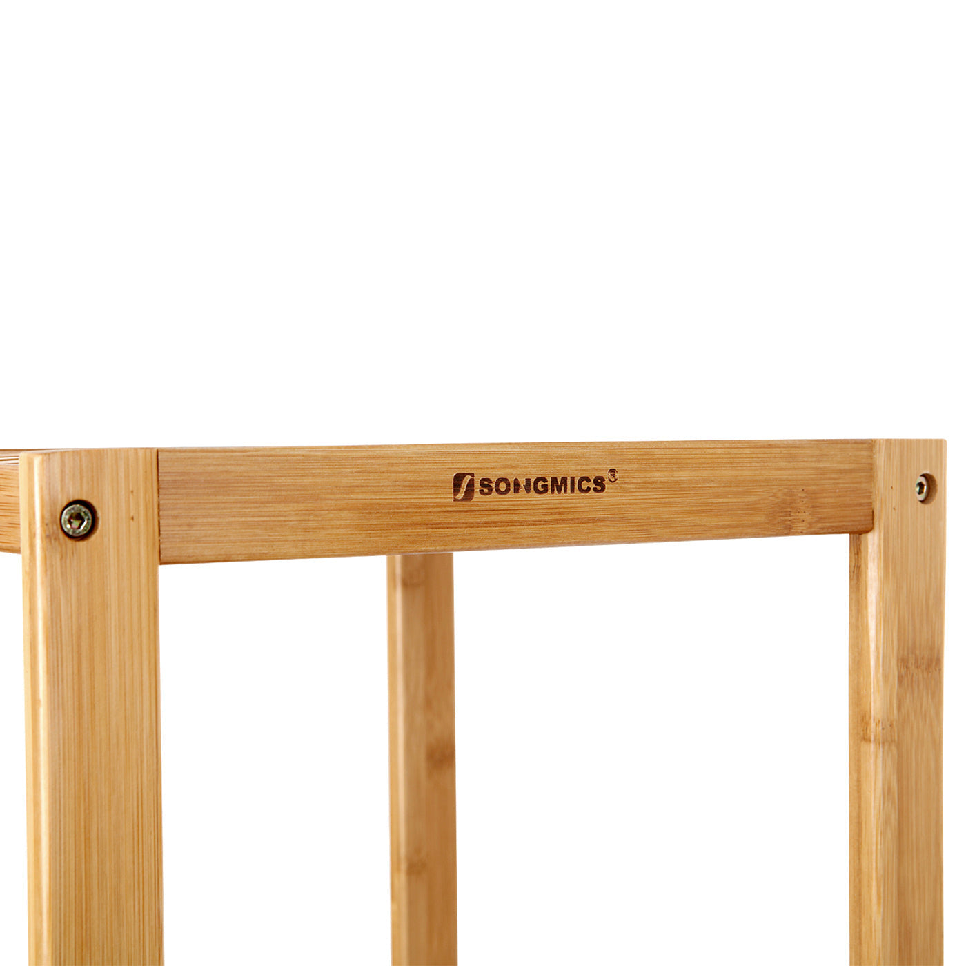 5-Tier Bamboo Shelf - Natural Finish - Versatile Standing Rack for Narrow Spaces