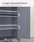 Freestanding Bathroom Cabinet - Wood - Flint Grey - Double Door with Adjustable Shelves