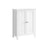 Freestanding Bathroom Cabinet - Wood - White - Double Door with Adjustable Shelves