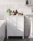 Freestanding Bathroom Storage Cabinet - 2 Adjustable Shelves - Wood - White