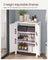 Freestanding Bathroom Storage Cabinet - 2 Adjustable Shelves - Wood - White