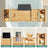 Bamboo Bath Tray - Natural - Luxury Extendable Design with Tablet and Cup Holders