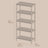 5-Tier Storage Shelf - Bamboo - Natural - Kitchen