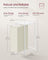 Pull-Out Laundry Basket - Metal Frame - Cream White - Removable Laundry Bag