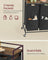 Laundry Basket - Fabric - Ink Black - 2 Compartment Hamper with Wheels and Storage Shelf