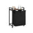 Laundry Basket - Metal Frame - Rustic Brown and Black - Pull-Out and Removable Bag
