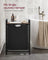 Laundry Basket - Metal Frame - Rustic Brown and Black - Pull-Out and Removable Bag
