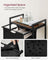 Laundry Basket - Metal Frame - Rustic Brown and Black - Pull-Out and Removable Bag