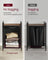 Laundry Basket - Metal Frame - Rustic Brown and Black - Pull-Out and Removable Bag