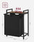Laundry Hamper - Metal - Rustic Brown and Black - Pull-Out Liner with Shelf