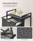Laundry Basket - Metal Frame - Rustic Brown and Black - Pull-Out and Removable Liner Bag