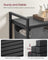 Laundry Basket - Metal Frame - Rustic Brown and Black - Pull-Out and Removable Liner Bag