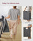 Laundry Basket - Metal Frame - Rustic Brown and Black - Pull-Out and Removable Liner Bag