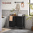 Laundry Sorter Hamper - Wood and Steel - Rustic Brown