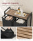 Laundry Hamper - Metal Frame - Rustic Brown and Black - 2-Compartment with Shelf and Removable Bags