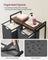 Laundry Hamper - Metal Frame - Rustic Brown and Black - 2-Compartment with Shelf and Removable Bags
