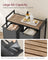 2-Compartment Laundry Hamper - Oxford Fabric - Rustic Brown and Black - Removable Bags with Shelf