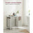 Laundry Basket - Metal Frame - White with Rustic Brown Accents - Includes Shelf and Removable Bags