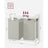 Laundry Basket - Metal Frame - White with Rustic Brown Accents - Includes Shelf and Removable Bags